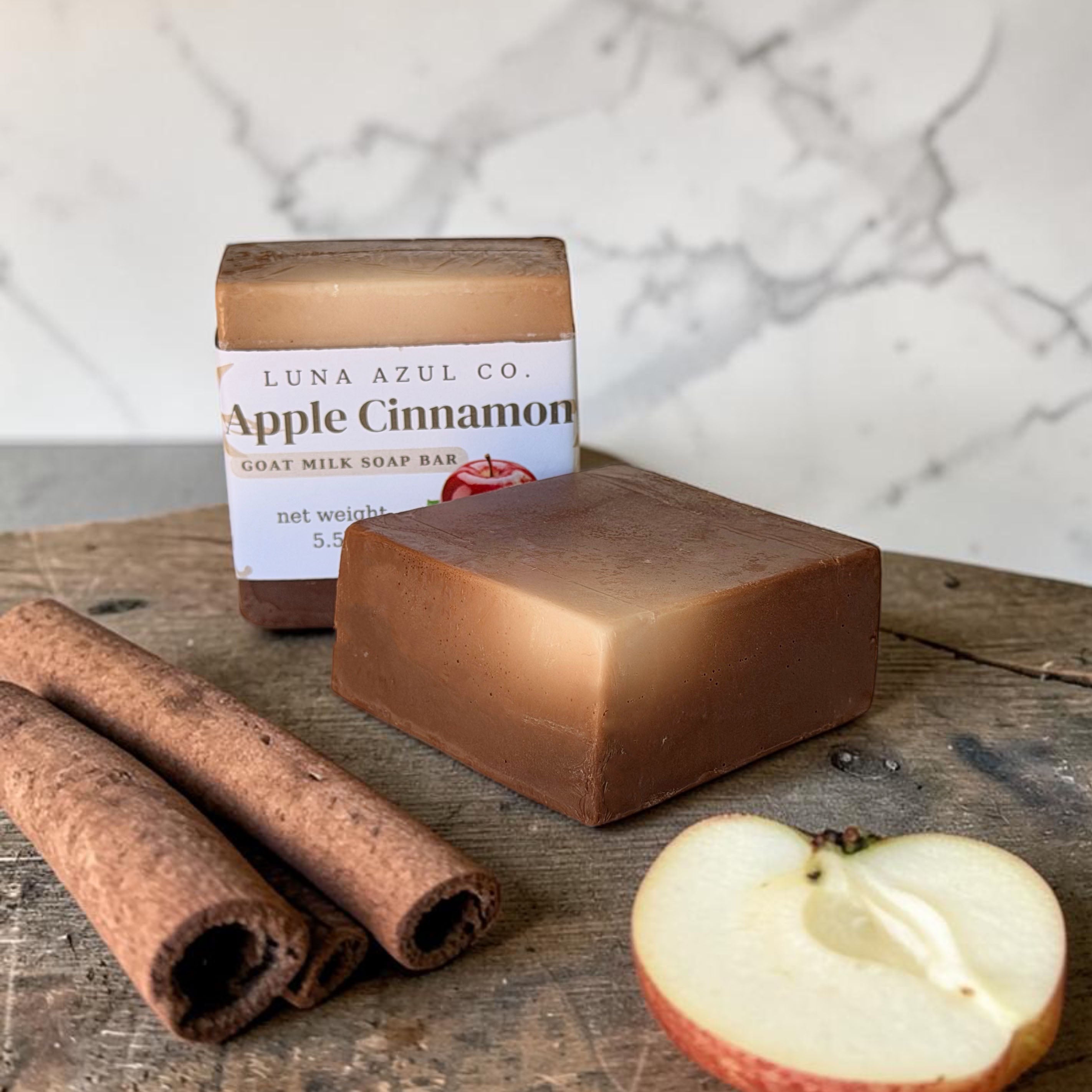Apple Cinnamon Goat Milk Loofah Soap Bar - 5.5oz
