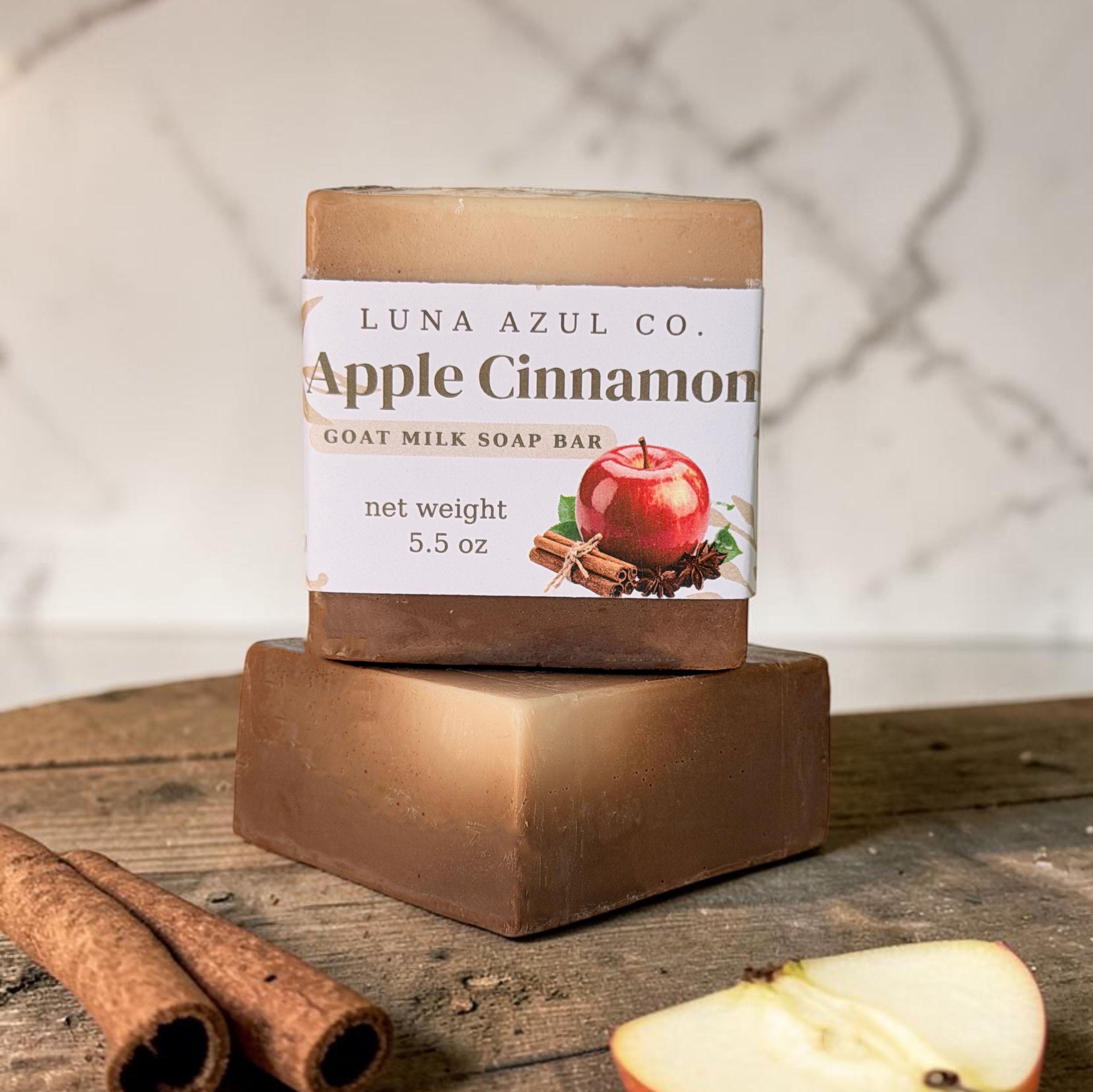 Apple Cinnamon Goat Milk Loofah Soap Bar - 5.5oz