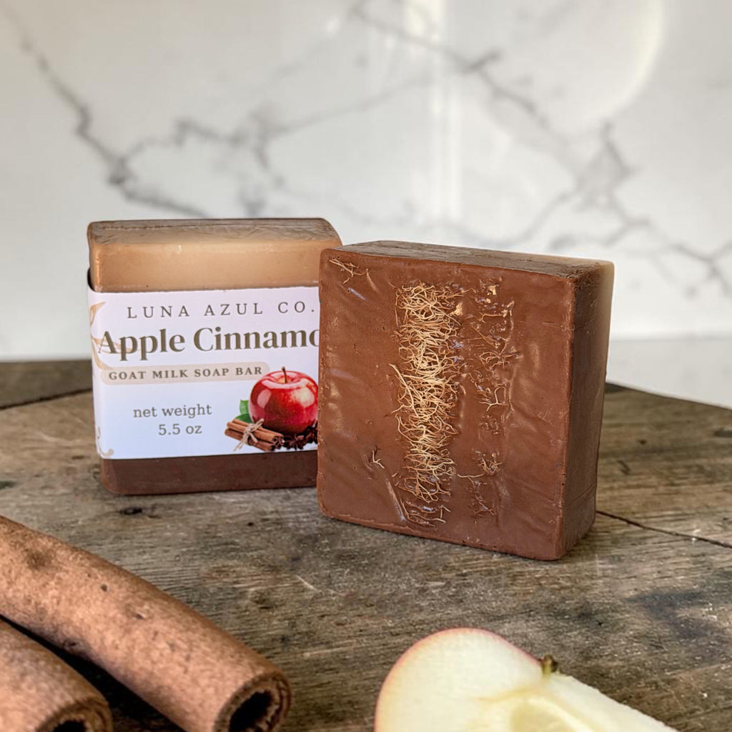 Apple Cinnamon Goat Milk Loofah Soap Bar - 5.5oz