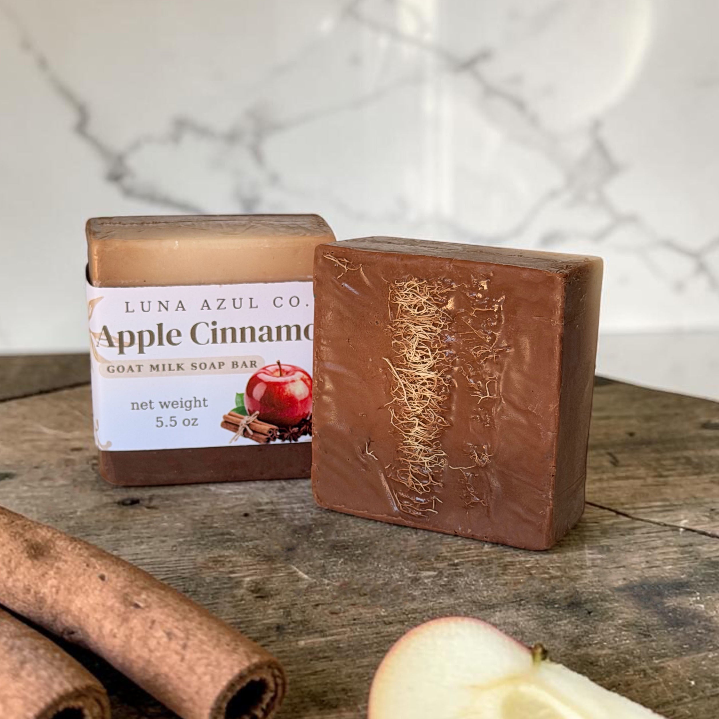 Apple Cinnamon Goat Milk Loofah Soap Bar - 5.5oz