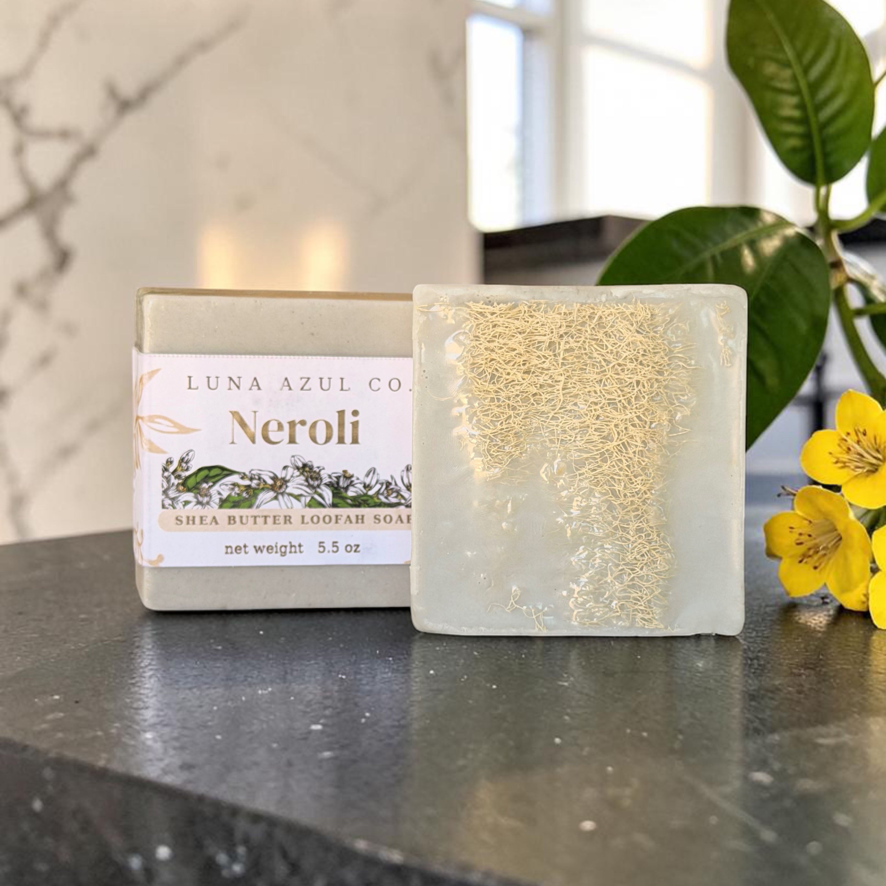 Neroli Shea Butter Loofah Soap Bar - 5.5oz