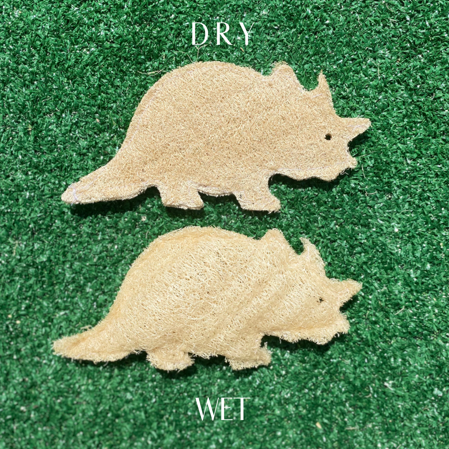 Dinosaur Triceratops Loofah Sponge