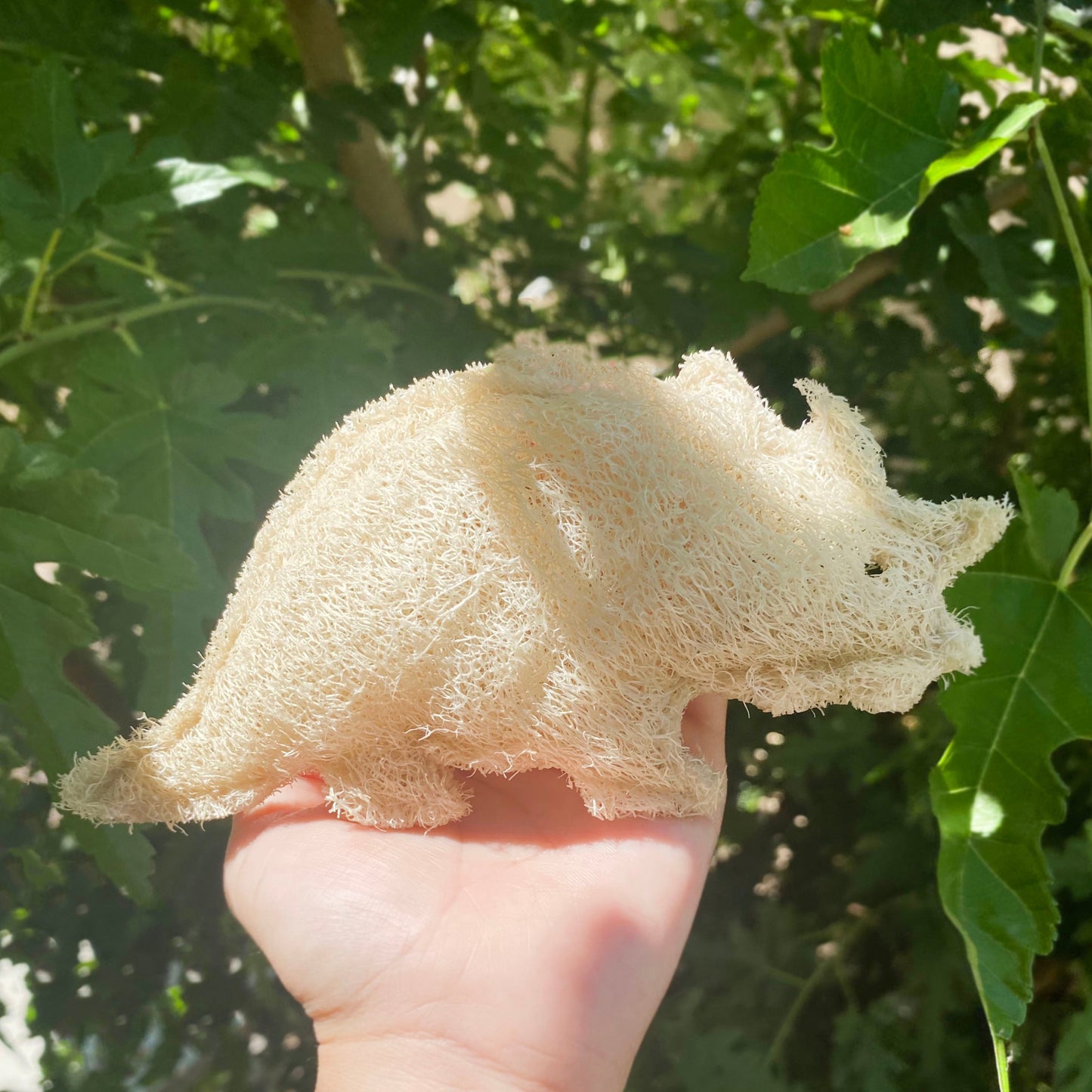 Dinosaur Triceratops Loofah Sponge