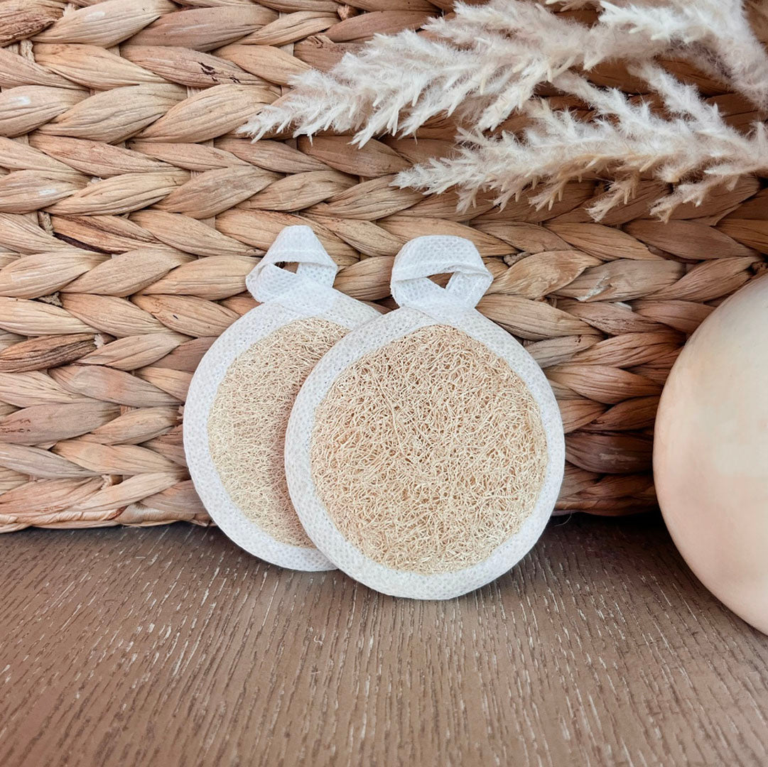 Facial Loofah Round Pads