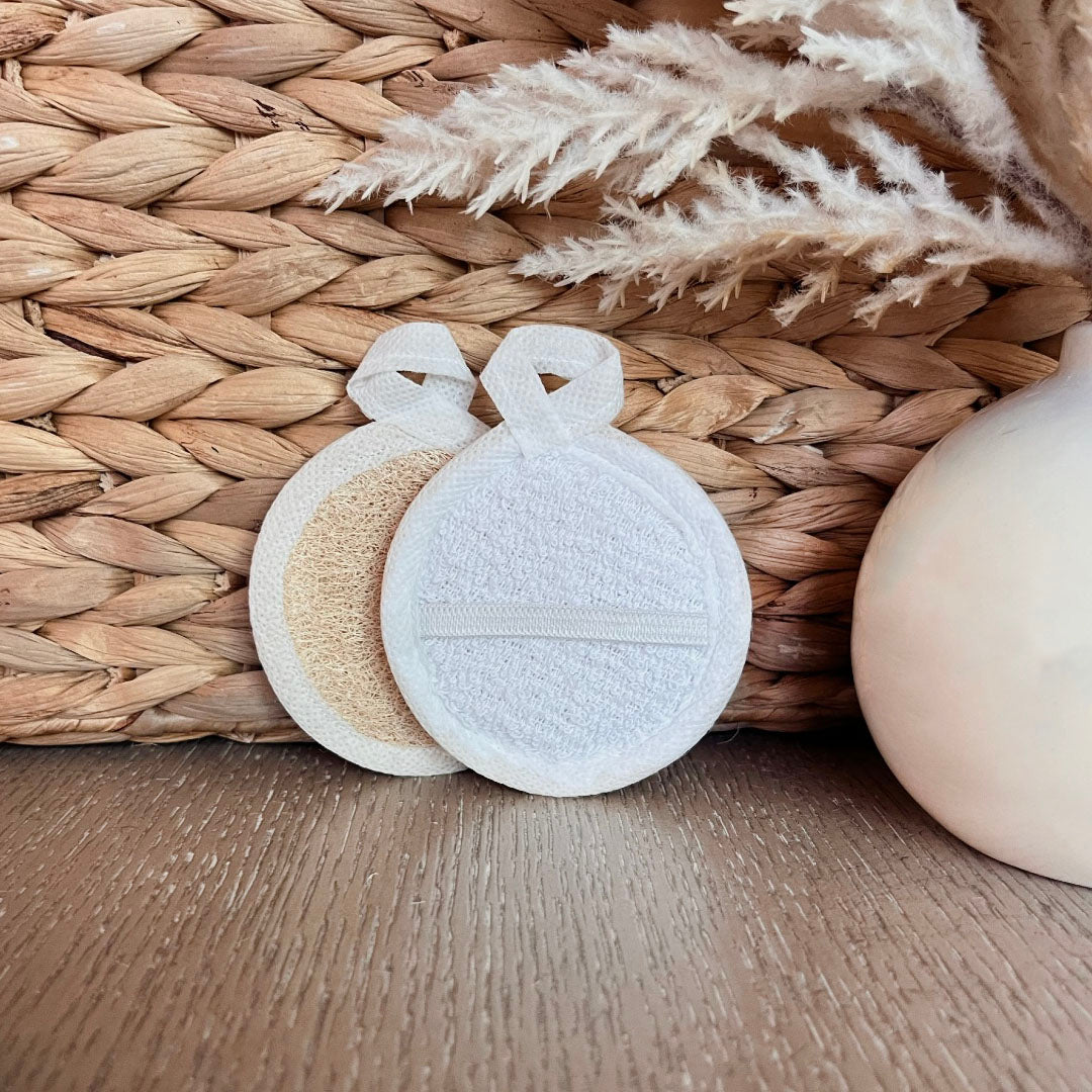 Facial Loofah Round Pads