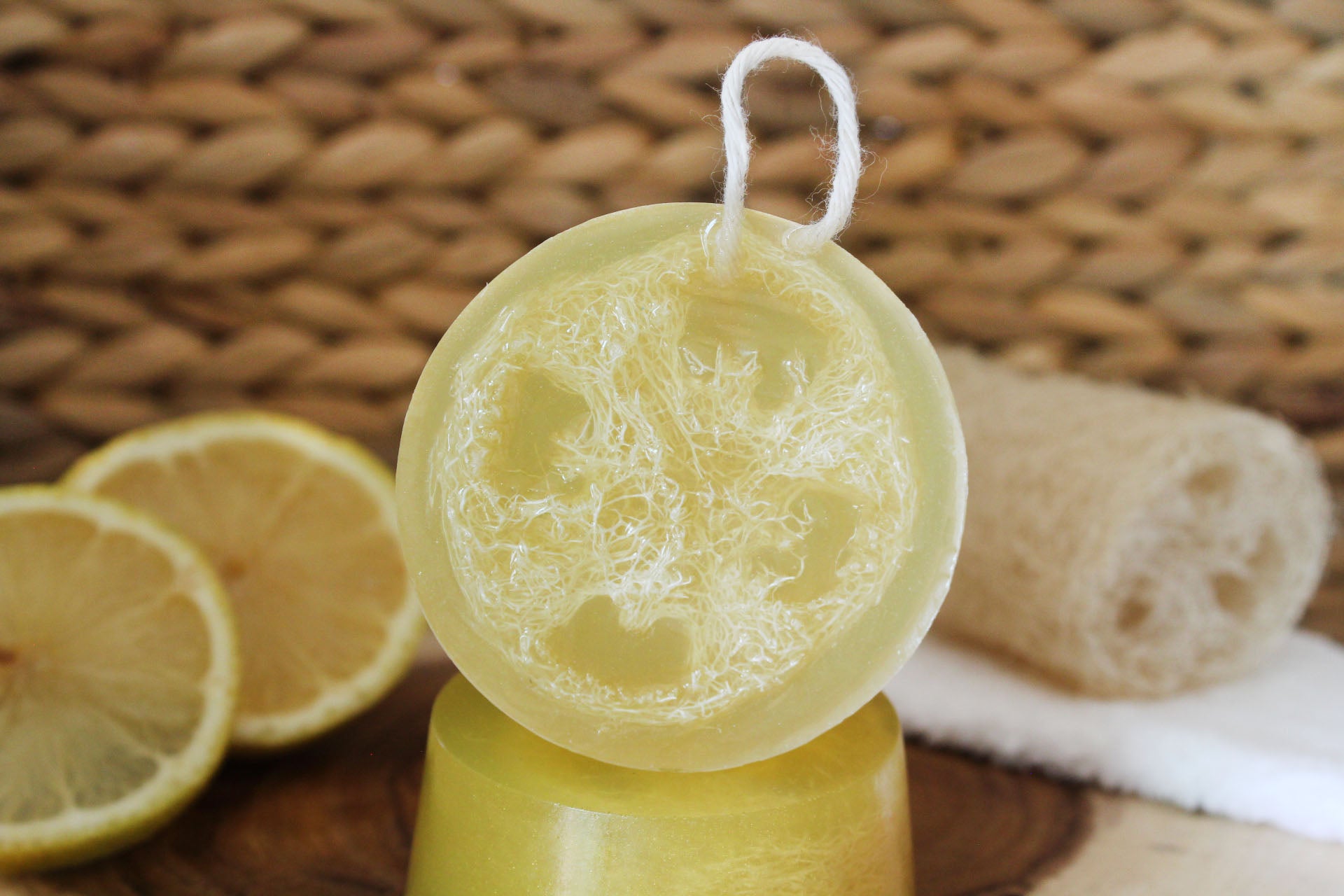 Meyer Lemon Loofah Soap Bar