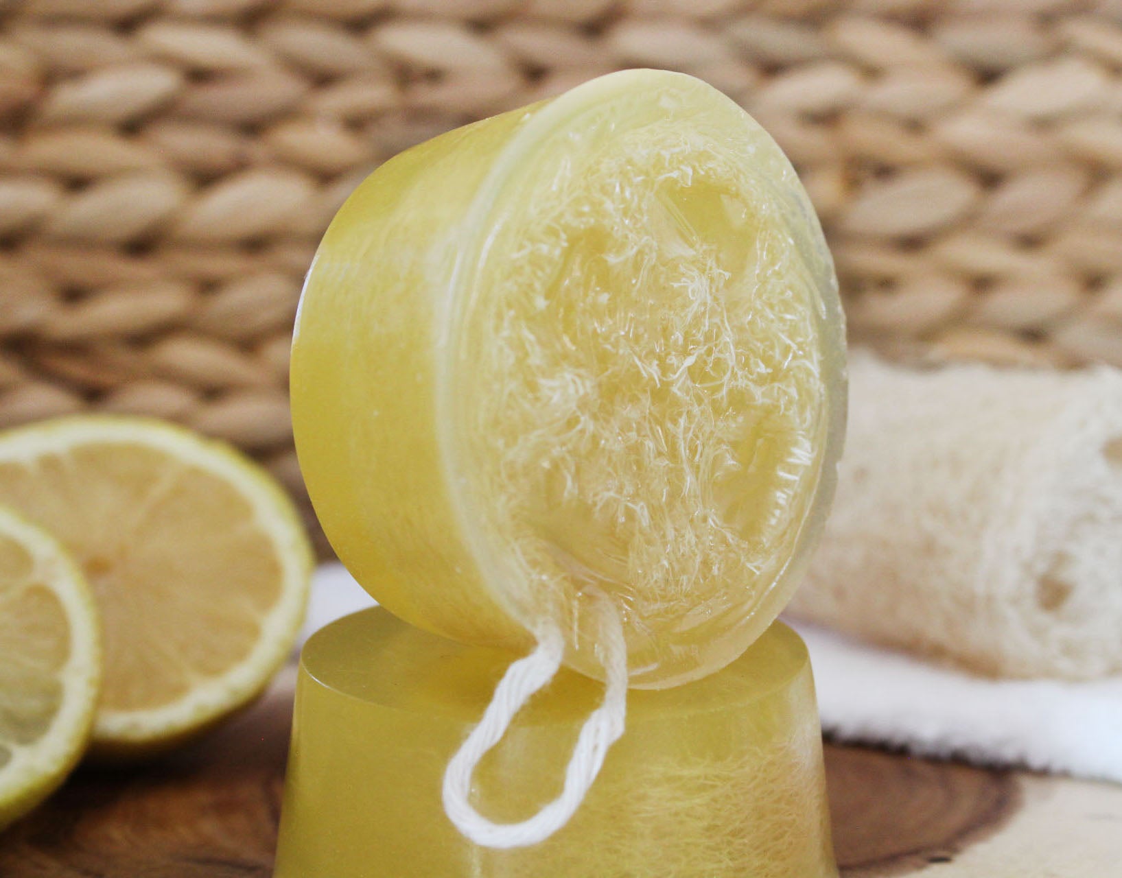 Meyer Lemon Loofah Soap Bar