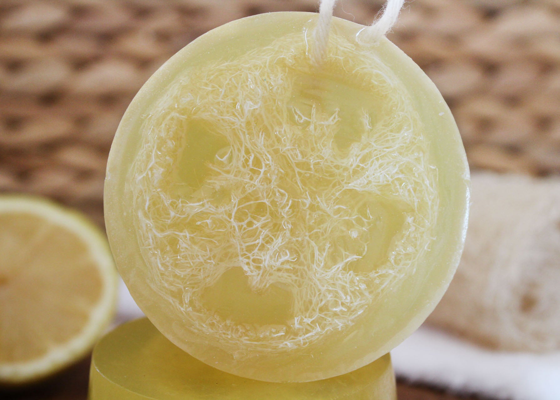 Meyer Lemon Loofah Soap Bar
