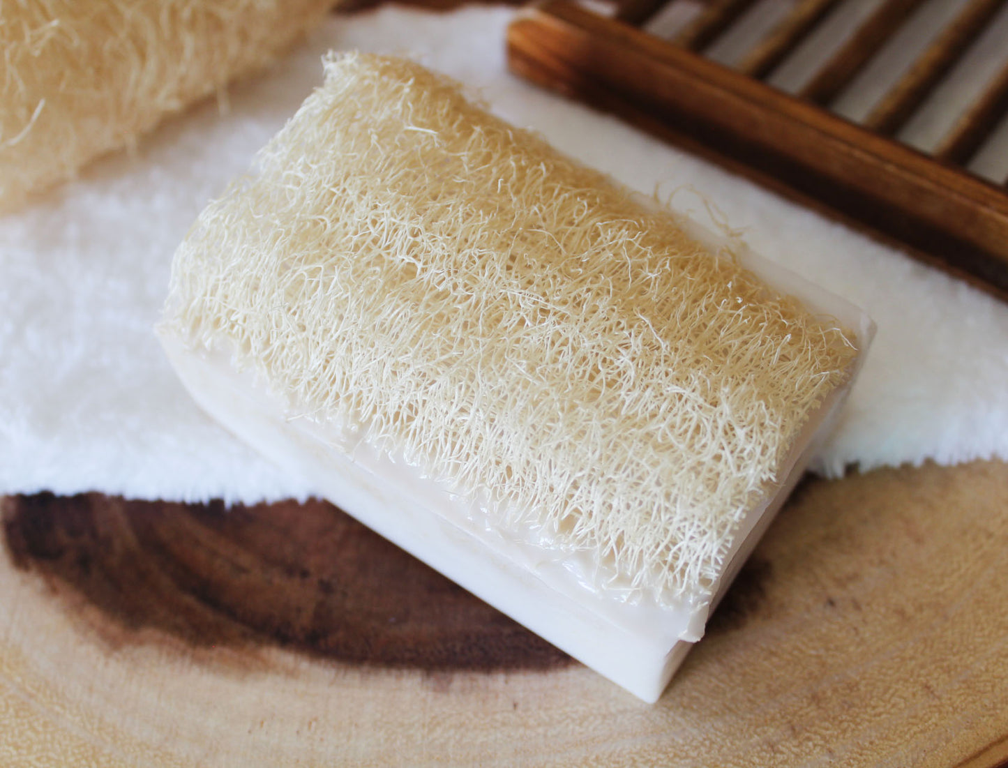 Coconut Shea Butter Loofah Soap Bar