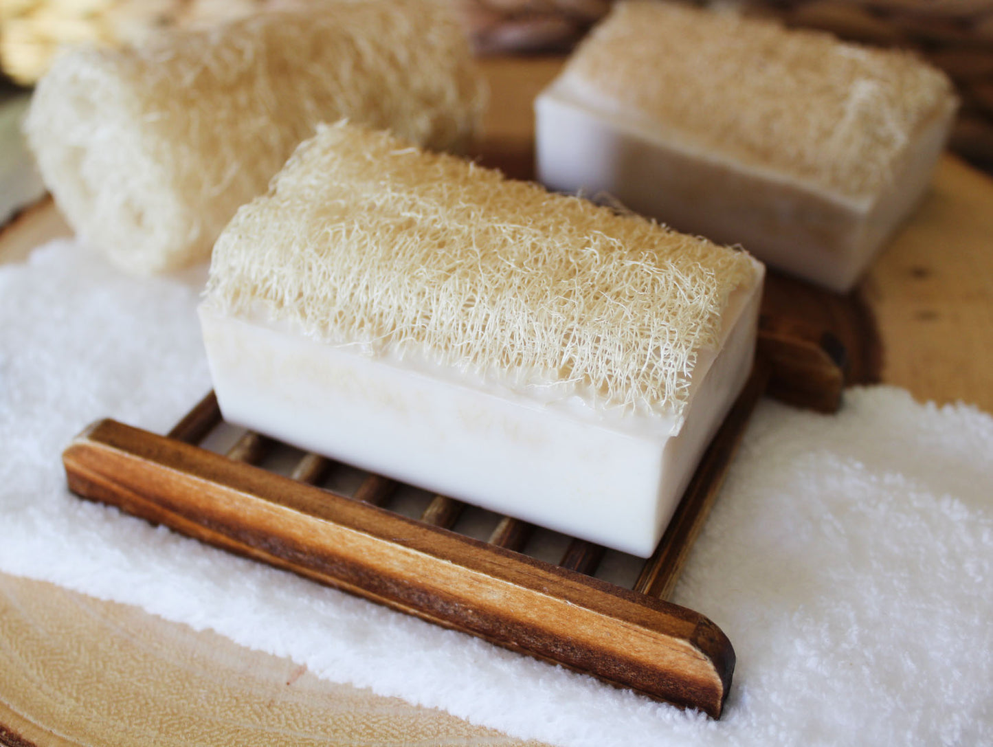 Coconut Shea Butter Loofah Soap Bar