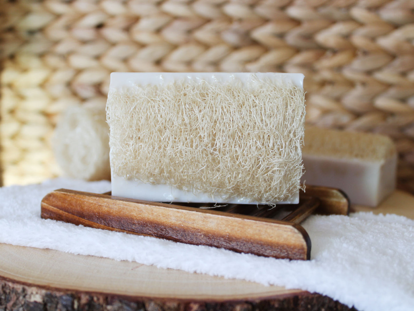 Coconut Shea Butter Loofah Soap Bar