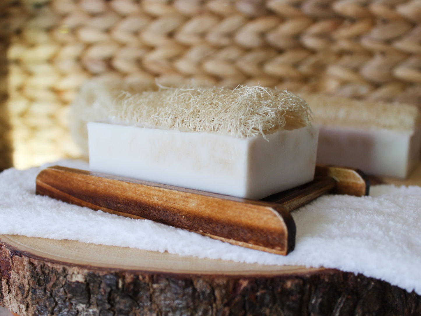 Coconut Shea Butter Loofah Soap Bar