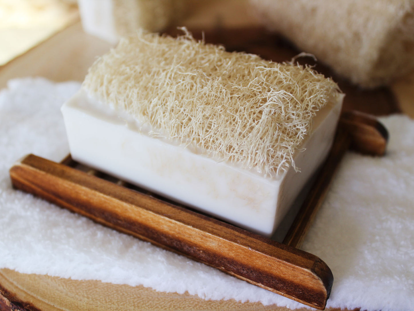 Coconut Shea Butter Loofah Soap Bar