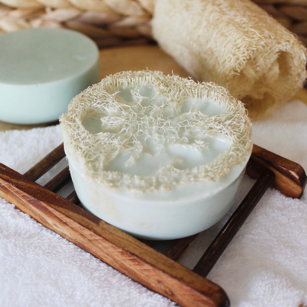 Cedarwood Sage Loofah Goat Milk Soap Bar