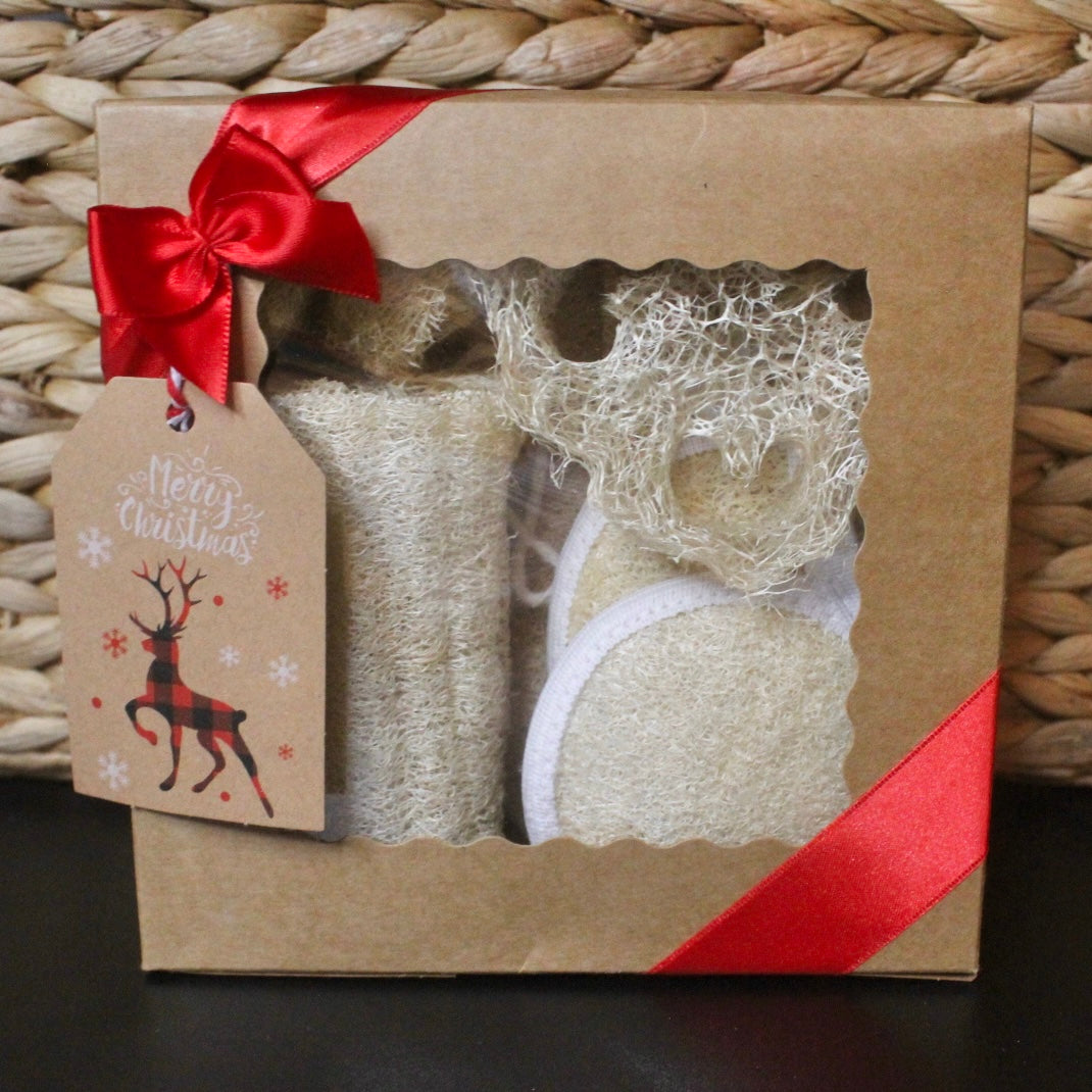 Holiday Loofah Gift Set