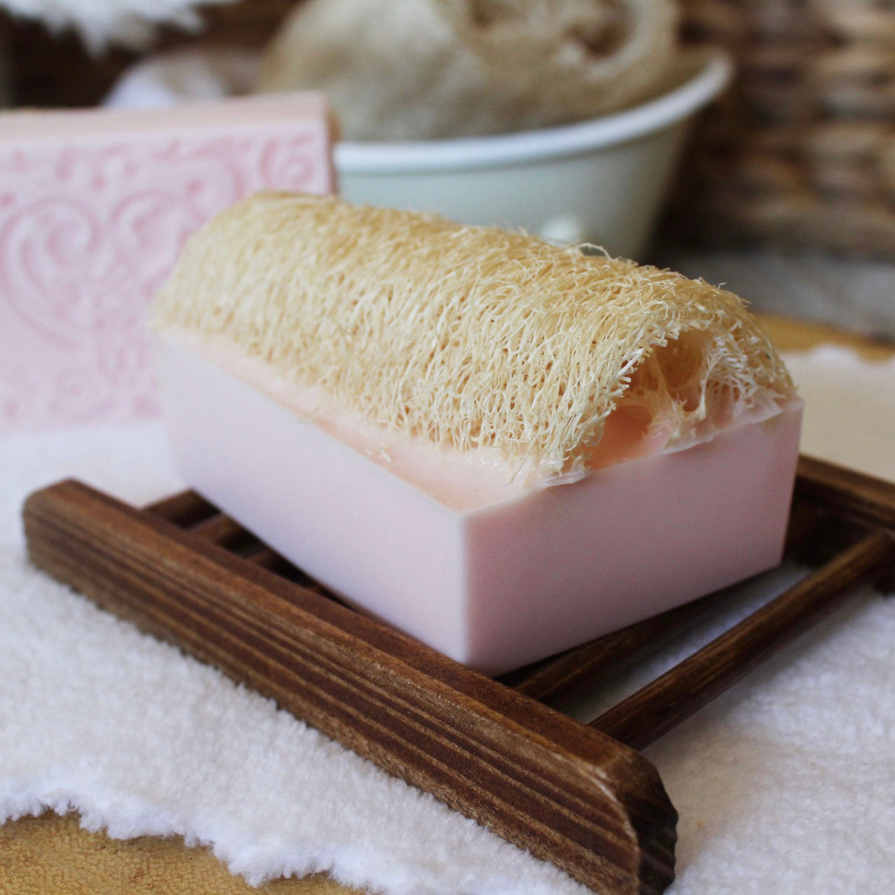 Country Apple Shea Butter Loofah Soap Bar