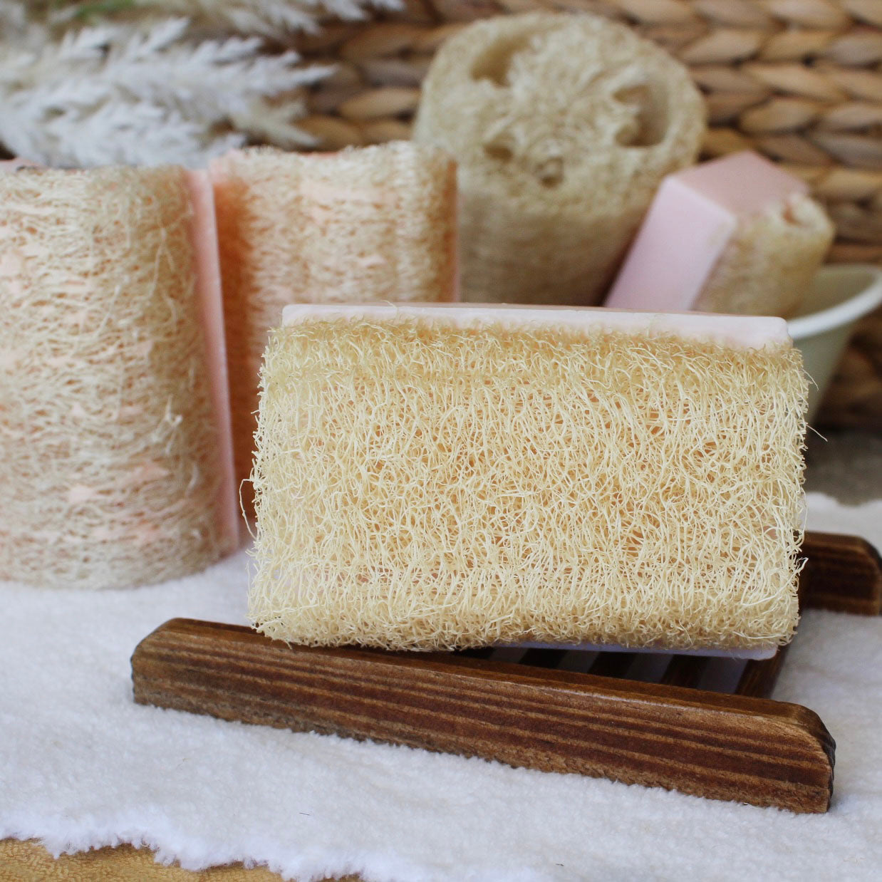 Country Apple Shea Butter Loofah Soap Bar