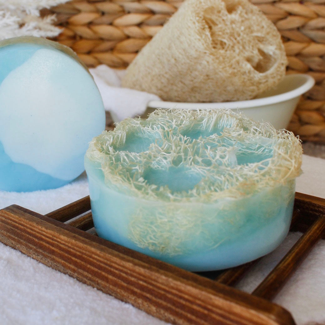 Cool Water Goat Milk Loofah Soap Bar