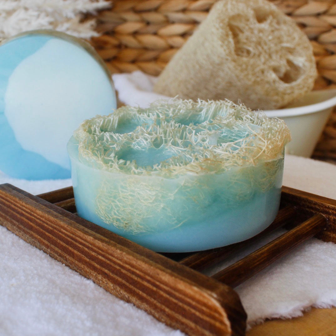 Cool Water Goat Milk Loofah Soap Bar