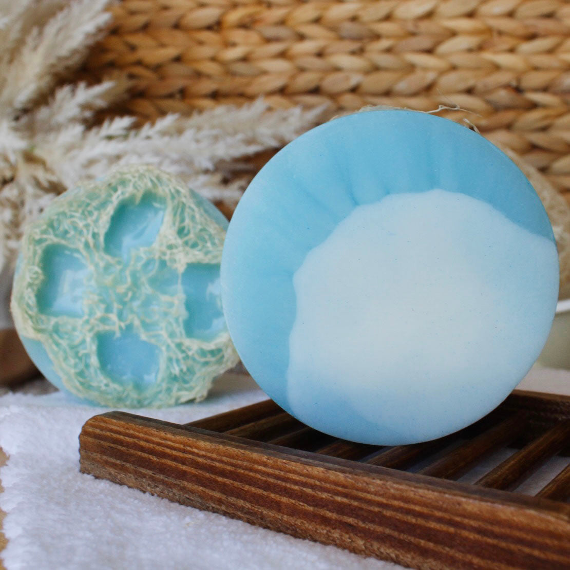 Cool Water Goat Milk Loofah Soap Bar